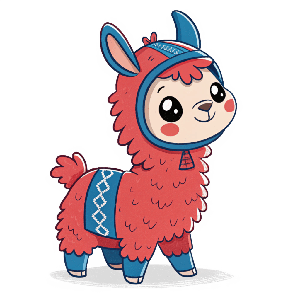 Llama Navideña